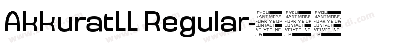 AkkuratLL Regular字体转换